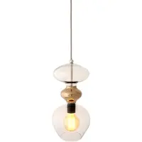 Ebb & Flow Futura Suspension Round Silver | Clear|Platinum | Ø: 11 cm E27IP20