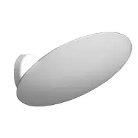 Catellani & Smith Lederam W1 Applique White varnished disc | White base | Disc Ø: 25 cm