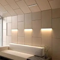 Tunto LED40 130cm Lampe de sol/ Plafond Lumiere Indirecte Ash | Dali|Push (Standard) | 2700K