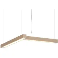 Tunto LED40 Modular Shape L Suspension Oak | Casambi (Bluetooth) | 2700K