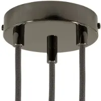 Creative Cables 3 trous Kit de rosace de plafond Black Pearl