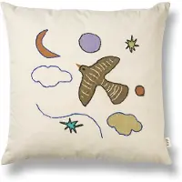 Ferm Living Coussin Naïve Oiseau