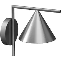 Flos Captain Flint Outdoor Applique/Plafonnier Brushed Steel | 3000K | Dimmable 1-10V