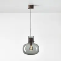 Brokis Awa PC1129 Medium Suspension Transparent Glass (CGC23) | Aluminium (CCS775) | Black