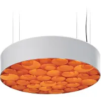 Lzf Spiro Medium Suspension Orange|Matt White | Dimmable 0-10V