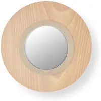 Lzf Applique circulaire à lentille Natural Beech | Matte Ivory | Dimmable LED TRIAC