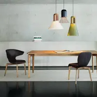 ClassiCon Bell Light Suspension Anthracite Grey | Fabric White | Ø45 cm x H 40 cm