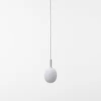 Brokis Ive Single Suspension Small | Triplex Opal (CGC 39) | Iron - white matte powder coating (CCSC845)