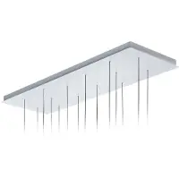 Lodes Rosace Rectangulaire pour Custers 14 lights | Matte White