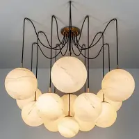 Schwung Spider Chandelier Dries | Black Gunmetal