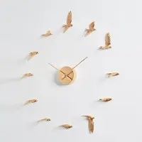 Haoshi Horloge Hirondelle - Doré