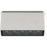 Lombardo Kura Top X5 Spot de Plafond Extérieur 28° | Light grey | 3000K IP65