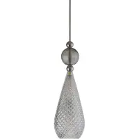 Ebb & Flow Smykke Suspension Shiny Silver | Crystal Check | Obsidian E14IP20
