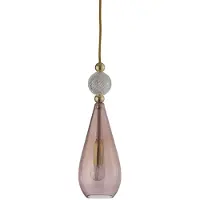 Ebb & Flow Smykke Suspension Shiny Gold | Obsidian | Crystal Check E14IP20