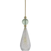 Ebb & Flow Smykke Suspension Shiny Gold | Crystal Check | Forest Green E14IP20