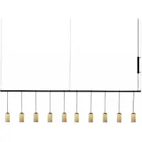 Santa & Cole Cirio Lineal Suspension 2 Modules White Porcelain | Circular | DALI