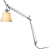 Artemide Tolomeo Basculante Lampadaire - Corps + Abat-jour (Sans support) Parchment