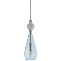 Ebb & Flow Smykke Suspension Shiny Silver | Topaz Blue | Crystal Check E14IP20