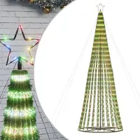 vidaXL Sapin de Noël à LED 688 LED colorées 300 cm