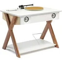 La Boite concept LX X Platine avec Enceinte Hi-Fi Champagne | Walnut