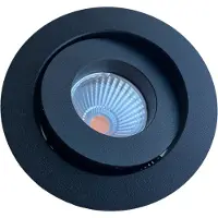 LampTwist Spot LED Encastrable Rond Orientable Minimaliste Textured Black