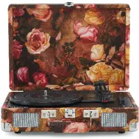 Crosley Voyager Bluetooth Record Player Flowers