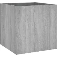 vidaXL Jardinière Gris Sonoma 40x40x40 cm Bois composite
