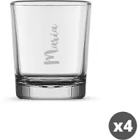 Yoursurprise Verre à shot personnalisé (4 pièces)