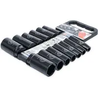 Bgs Jeu de douilles à choc (10 mm, 13 mm, 14 mm, 15 mm, 17 mm, 18 mm, 19 mm, 21 mm, 22 mm, 24 mm, 27 mm, 30 mm, 32 mm)