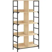 vidaXL Bibliothèque Chêne Sonoma 78,5x33x153 Cm Bois D'ingénierie