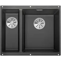 BLANCO SUBLINE 340/160-U 555 x 460 mm anthracite 523558 1 évier Sans égouttoir Avec bac à Cuve à droite