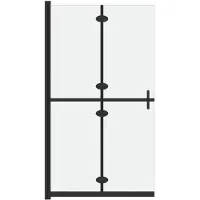 vidaXL Paroi de douche praticable pliable verre ESG mat 100x190 cm