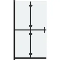 vidaXL Paroi de douche praticable pliable verre ESG mat 120x190 cm