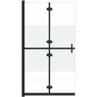 vidaXL Paroi de douche praticable pliable Verre ESG semi-mat 120x190 cm