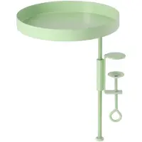Esschert Design Plateau pour plantes avec pince Rond Vert M