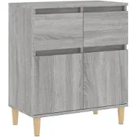 vidaXL Sideboard Gris Sonoma 60x35x70 cm Bois composite