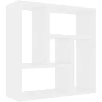 vidaXL Étagère murale Blanc 45,1x16x45,1 cm Bois d’ingénierie