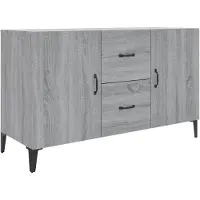 vidaXL Sideboard Gris Sonoma 100x36x60 cm Bois composite