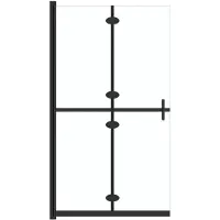 vidaXL Paroi de douche praticable pliable Verre ESG transparent 110x190 cm