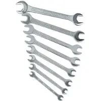 BRÜDER MANNESMANN mannesmann jeu de 8 clés a fourche - 6 a 22 mm - chromé
