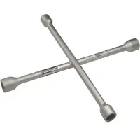 BRÜDER MANNESMANN Clé en croix, chrome-vanadium, rigide, 17, 19, 22 mm, 13/1
