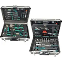 BRÜDER MANNESMANN 29067 Coffret D'outils En Aluminium - 90 Pièces