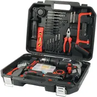 BRÜDER MANNESMANN Coffret à outils Mannesmann, 36 pièces avec perceuse à percussion 750 W
