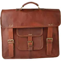 BRÜDER MANNESMANN Sac à outils en cuir (25 pièces)