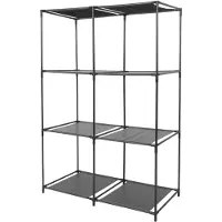 Urban Living Etagere 6 Casiers 68.5x34.5xh70 Noire