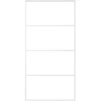 vidaXL Porte coulissante verre ESG et aluminium 102,5x205 cm blanc