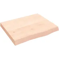 vidaXL Étagère murale 60x50x(2-6) cm bois de chêne massif non traité