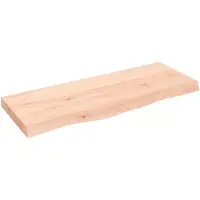 vidaXL Étagère murale 100x40x(2-6) cm bois de chêne massif non traité