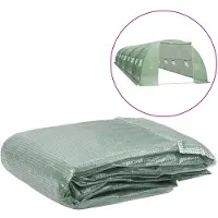 vidaXL Couverture de rechange pour serre (32 m²) 400x800x200 cm Vert