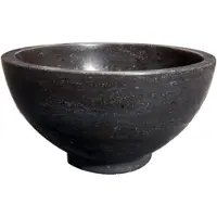 Wiesbaden Raw vasque ronde 20x11 cm en pierre bleue satinée 39.3510